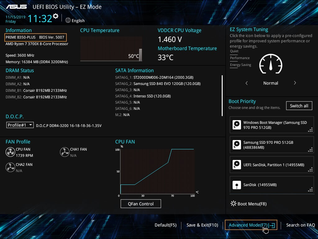 ¿Cómo actualizar la BIOS de la placa base?