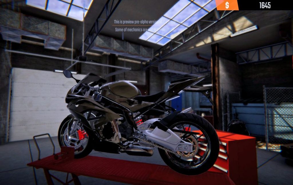 Biker Garage: simulador mecánico